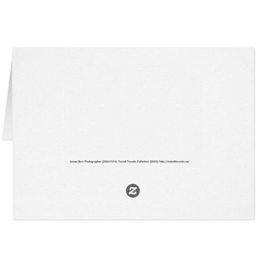 Warden Woods Autumn Sky Subway Thank You Card (Achterkant Horizontaal)