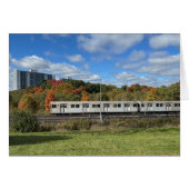 Warden Woods Autumn Sky Subway Thank You Card (Voorkant Horizontaal)