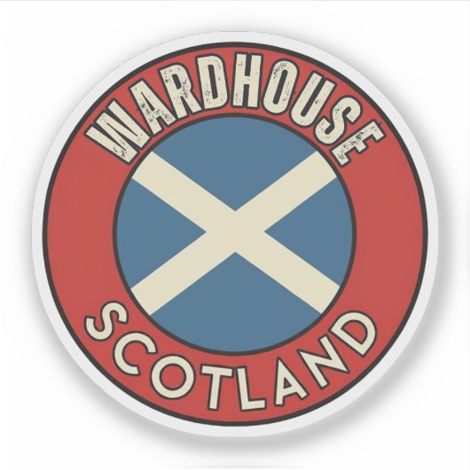 Wardhouse, Schotland Sticker (Voorkant)