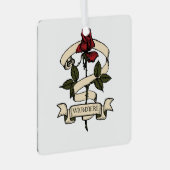 #WardiereLoverOrnament Metalen Ornament (Voorkant Rechts)