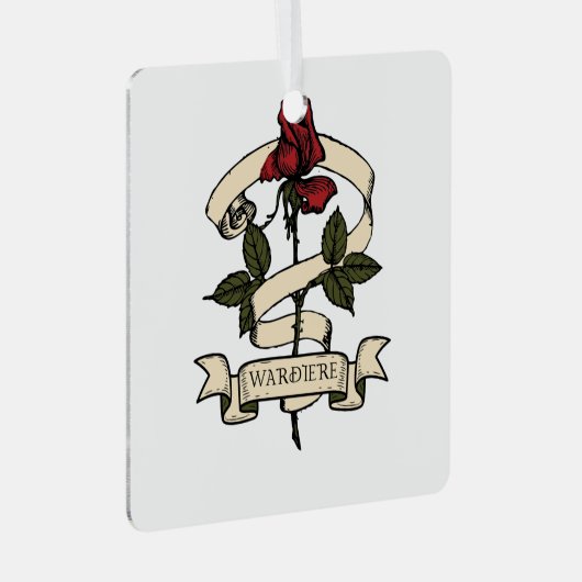 #WardiereLoverOrnament Metalen Ornament (Voorkant Rechts)