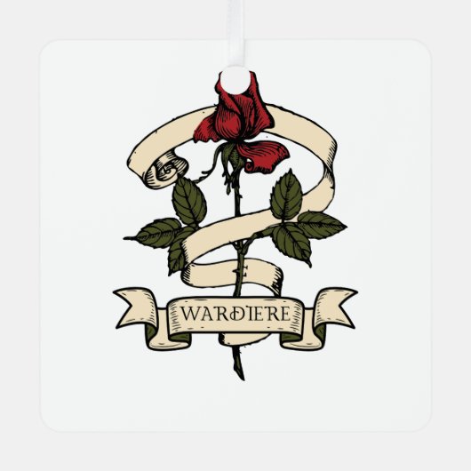 #WardiereLoverOrnament Metalen Ornament (Voorkant)