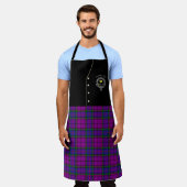 Wardlaw Clan Badge & Tartan Kilt Schort (Gedragen)