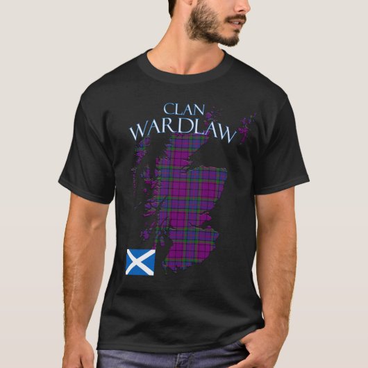 Wardlaw Scottish Clan Tartan Schotland T-shirt (Voorkant)
