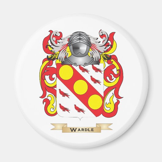 Wardle Family Crest (Wapen) Magneet (Voorkant)
