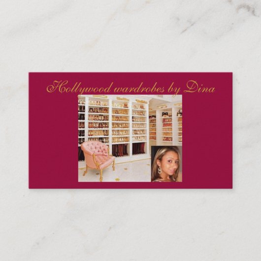 Wardrobe Stylist Visitekaartje (Voorkant)