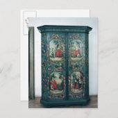 Wardrobe versierd met scènes van de vier briefkaart (Voorkant / Achterkant)