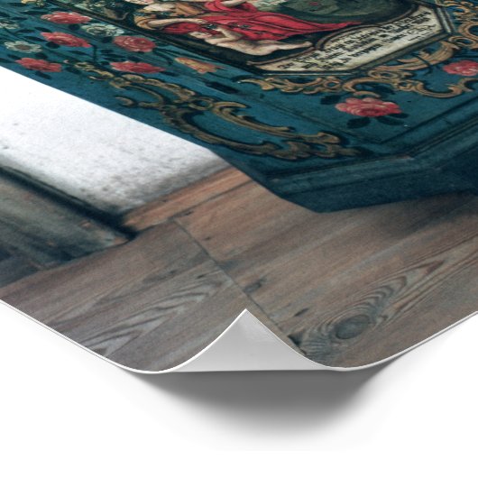 Wardrobe versierd met scènes van de vier poster (Hoek)