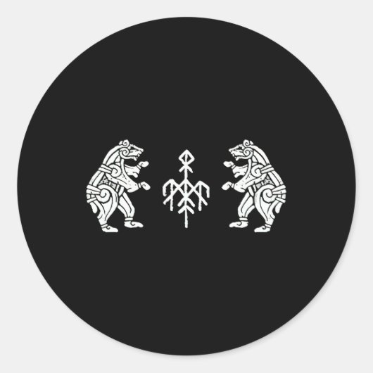 Wardruna Dancing Beren Ronde Sticker (Voorkant)