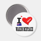WARDS MISTAKE - I Love Magneet (Voorkant / Achterkant)