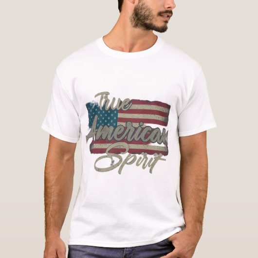 Ware Amerikaanse Geest T-shirt (Voorkant)