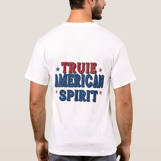 Ware Amerikaanse Geest T-shirt (Achterkant)