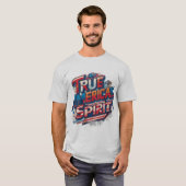 Ware Amerikaanse Geest T-shirt (Voorkant volledig)