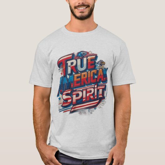 Ware Amerikaanse Geest T-shirt (Voorkant)