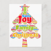 Ware betekenis van kerstboomkaart met kerstmis feestdagenkaart (Voorkant)