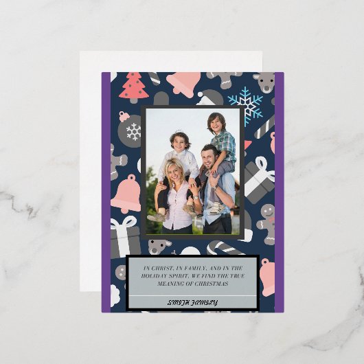 Ware Betekenis van Kerstmis Kaart (Voorkant / Achterkant)