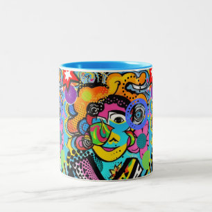 Ware concessies tweekleurige koffiemok