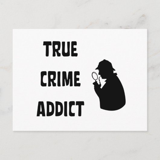 Ware criminaliteitverslaafde briefkaart (Voorkant)