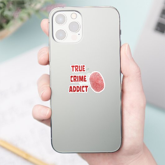 Ware criminaliteitverslaafde sticker (Telefoon)