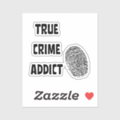 Ware criminaliteitverslaafde sticker (Vel)