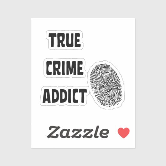 Ware criminaliteitverslaafde sticker (Vel)
