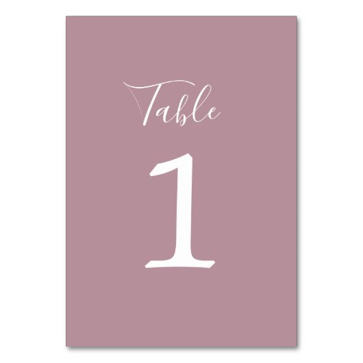 Ware eenvoud 1 Bruiloft  Tafelnummer (Achterkant)