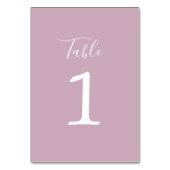 Ware eenvoud 1 Bruiloft Wisteria Tafelnummer (Achterkant)