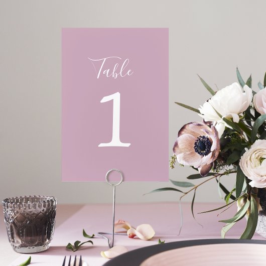 Ware eenvoud 1 Bruiloft Wisteria Tafelnummer