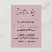 Ware eenvoud 3 Script Minimal Moonlight Mauve Informatiekaartje (Voorkant)