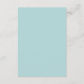 Ware eenvoud 3 Script Minimale Ocean Mist Informatiekaartje (Achterkant)