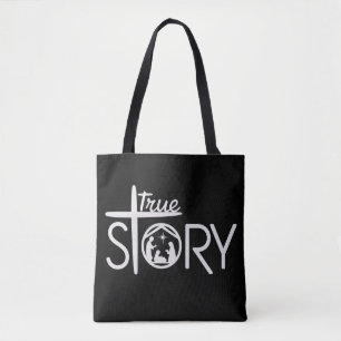 Ware Geboorte van Jezus Kerstmis Kribbe Kerstmis Tote Bag