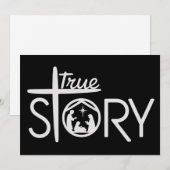 Ware Geboorte van Jezus Kerstmis Kribbe Xmas Feestdagenkaart (Voorkant / Achterkant)