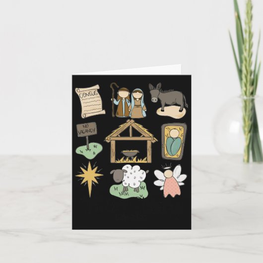 Ware Geschiedenis Lucas Jezus Geboorte Religieus C Kaart (Voorkant)