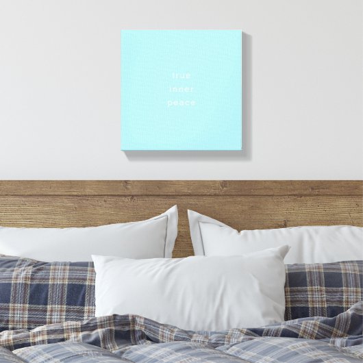 Ware Innerlijke Vrede | Minimaal Canvas Afdruk (Insitu (Slaapkamer))