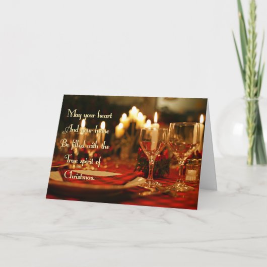 Ware Kerstmis van de Geest Feestdagen Kaart (Voorkant)