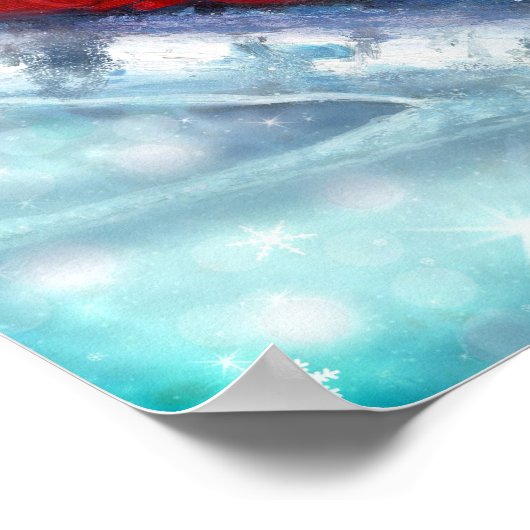 Ware kerstvrouw van Renee Lavoie Poster (Hoek)