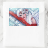 Ware kerstvrouw van Renee Lavoie Rechthoekige Sticker (Tas)