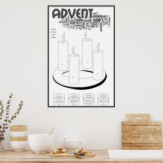 Ware kleur toevoegen op Poster Aantal (Keuken)