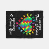 Ware kleuren - Harde Puzzle Cool Autisme Awareness Fleece Deken (Voorkant (Horizontaal))