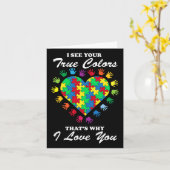 Ware kleuren - Harde Puzzle Cool Autisme Awareness Kaart (Gele Bloem)