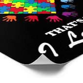 Ware kleuren - Harde Puzzle Cool Autisme Awareness Poster (Hoek)