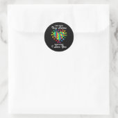 Ware kleuren - Harde Puzzle Cool Autisme Awareness Ronde Sticker (Tas)