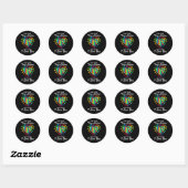 Ware kleuren - Harde Puzzle Cool Autisme Awareness Ronde Sticker (Vel)