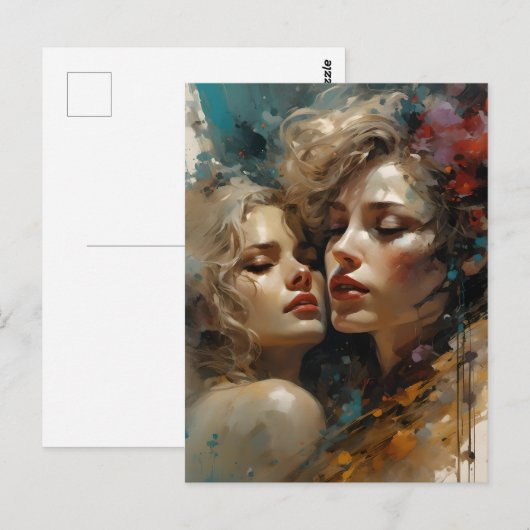 Ware Lesbische Liefde Briefkaart (Voorkant / Achterkant)