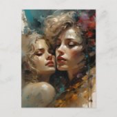 Ware Lesbische Liefde Briefkaart (Voorkant)