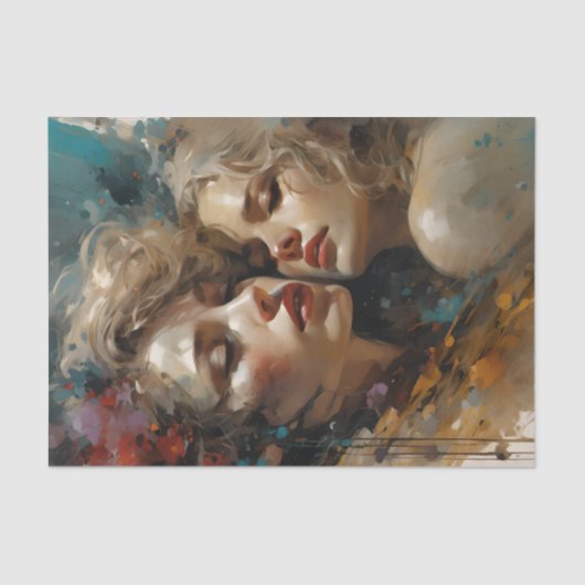 Ware Lesbische Liefde Decoupage Tissuepapier (Voorkant)