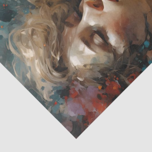 Ware Lesbische Liefde Decoupage Tissuepapier (Detail)