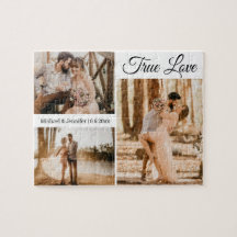 Ware liefde, 3 foto's collage bruiloft valentijnen