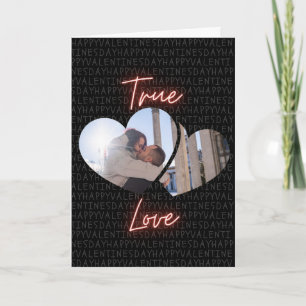 Ware Liefde Aangepaste Foto Valentijn Kaart