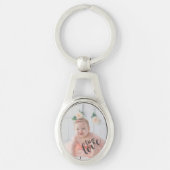 Ware Liefde Baby Foto Moederdag Sleutelhanger (Voorkant)